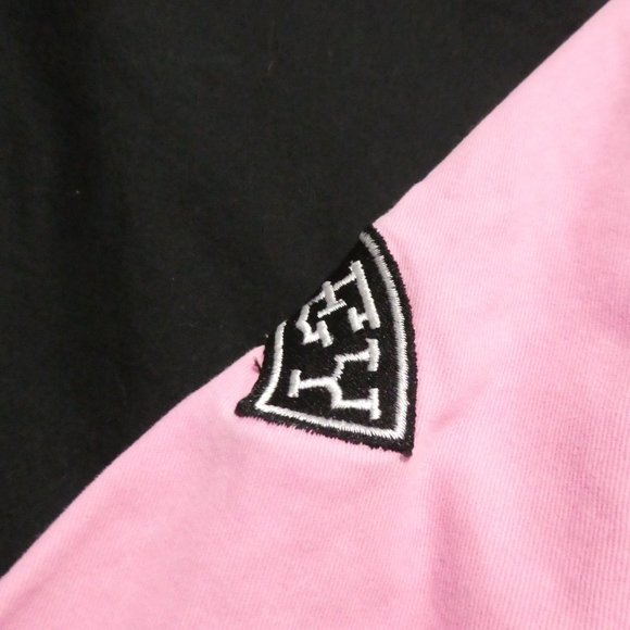 HURLEY | xs extra small | Classic Pink Denim Jacket with Black Buttons | GUC - Picture 7 of 16